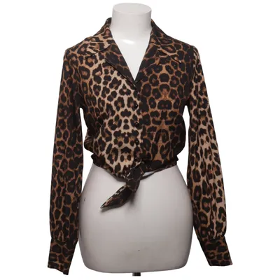 Wrap blouse (Brown, Black) from Banned Retro Elastane, Polyester