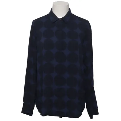 Chemise (Bleu, Noir) de Marimekko x Uniqlo Viscose
