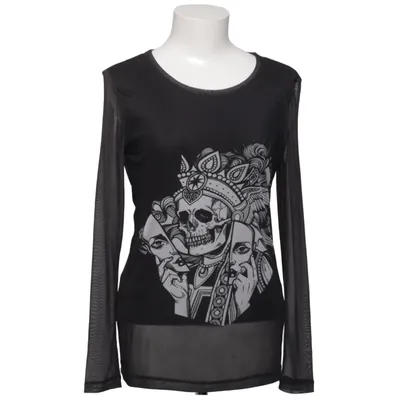 Top (Black, White) from Miss City Official Elastane, Polyester