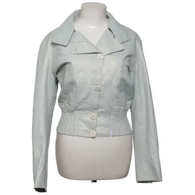 Leren jack (Grijs) van T.J. Leer, Polyester