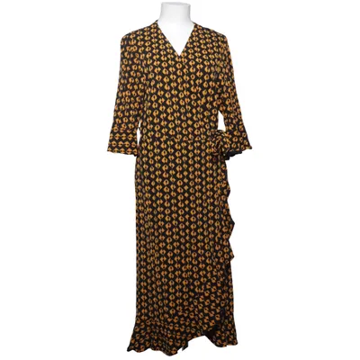 Wrap dress (Black, Yellow) from One Two & Luxzuz Viscose