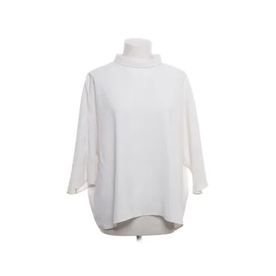 Blouse (White) from Uniqlo Elastane, Polyester