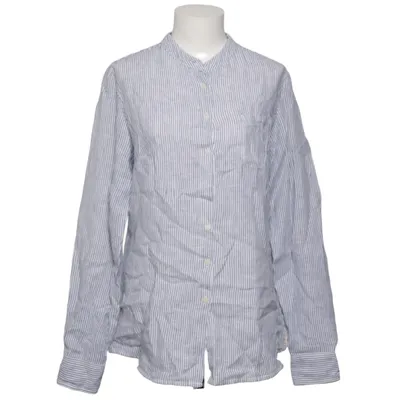 Shirt (Blauw, Wit) van Maison Scotch Katoen, Linnen