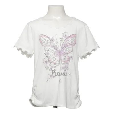 T-shirt (Hvid, Flerfarvet) fra Amy Byer Elastan, Polyester