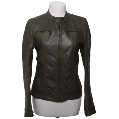 Läderjacka (Grön) från Zuiki Polyester, Polyuretan