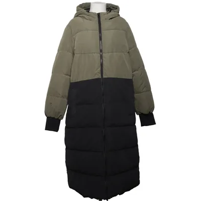 Vinterfrakke (Sort, Grøn) fra Zizzi Polyamid, Polyester