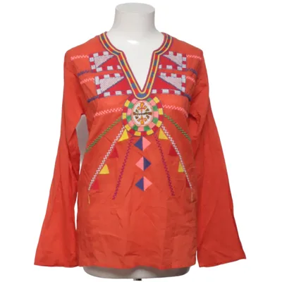 Blouse (Orange, Multicolore) de Christophe Sauvat Coton, Polyester