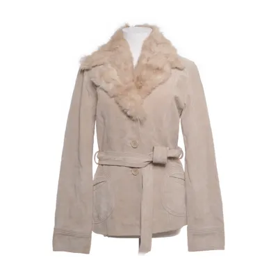 Läderjacka (Beige) från Hallhuber Polyester, Skinn