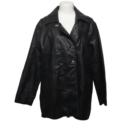 Läderjacka (Svart) från Classic Woman Skinn, Polyester