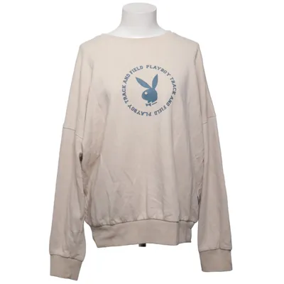 Sweatshirt (Beige) de Playboy x Missguided Coton, Polyester