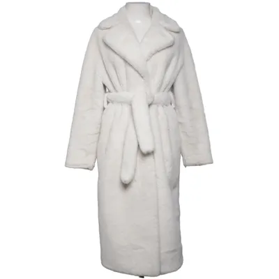 Vinterfrakke (Hvid) fra Parosh Kunstpels, Polyester