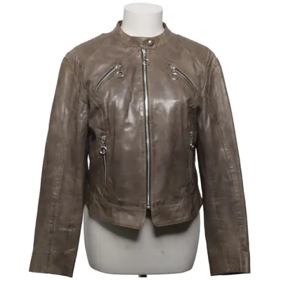 Biker jacket (Gray) from Onstage Suede