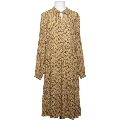 Jurk (Geel, Blauw, Wit) van Brandtex Copenhagen Viscose