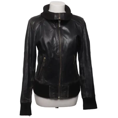 Leather jacket (Black) from Bruno Leather, Polyester