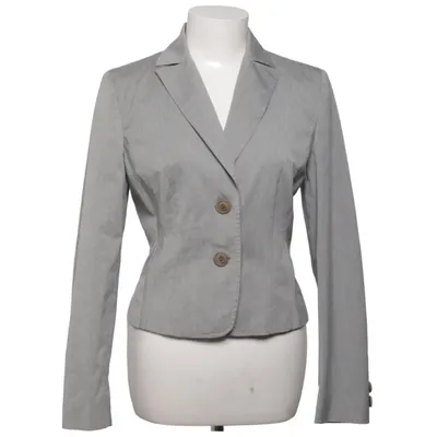 Blazer (Gray) from Lineaemme Acetate, Cotton, Elastane, Polyamide, Polyester