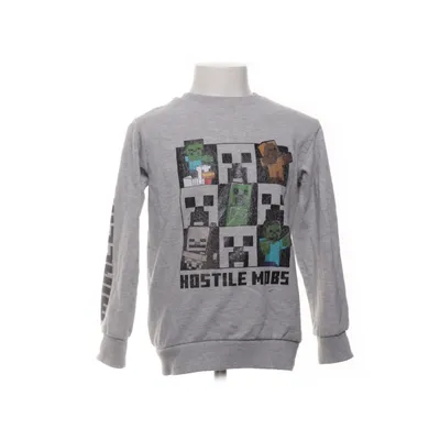 Collegetröja (Grå, Flerfärgad) från Minecraft Bomull, Polyester