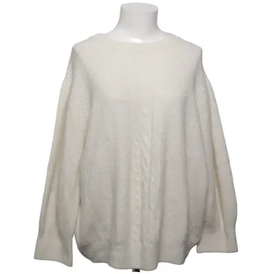 Trui (Wit) van Ichi Acryl, Alpacawol, Elastaan, Gerecycled polyester