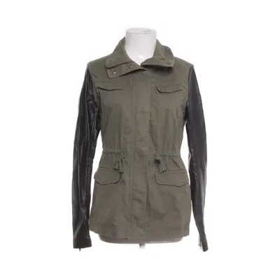 Jacket (Green, Black) from Adidas Neo Cotton, Polyester, Polyurethane