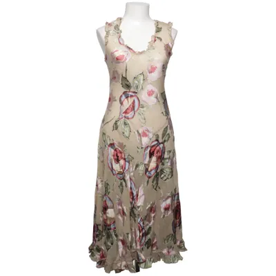 Dress (Beige, Multicolored) from Tone Barker Silk