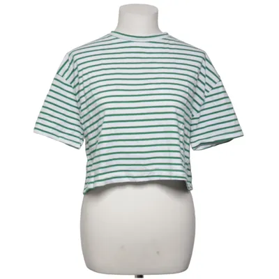 T-shirt (Groen, Wit) van Pull & Bear Katoen