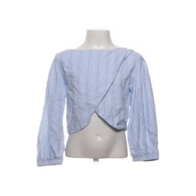 Bluse (Blå, Hvid) fra Zara Bomuld