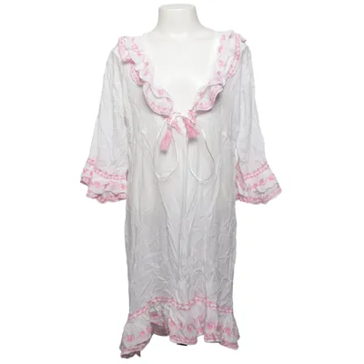Strandkleid (Weiß, Pink) von KiWi Saint-Tropez Viskose