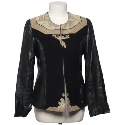 Jacket (Black, Gold) from Kriss Acetate, Cotton, Polyamide, Polyester, Viscose