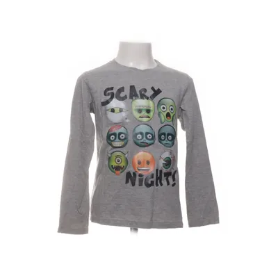 Långärmad t-shirt (Grå, Flerfärgad) från Emoji Bomull, Polyester