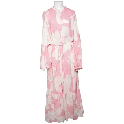 Långklänning (Rosa, Vit) från H&M Bomull, Viskos