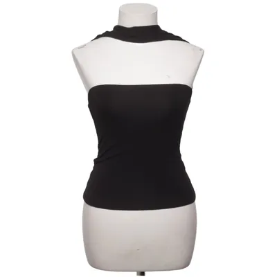 Haltertop (Zwart) van Hanna MW x Gina Tricot Elastaan, Viscose