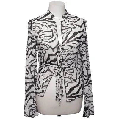 Blouse portefeuille (Noir, Blanc) de Do My Self Polyester