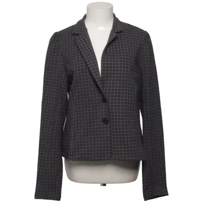 Blazer (Zwart, Wit) van House of Lola Katoen, Elastaan