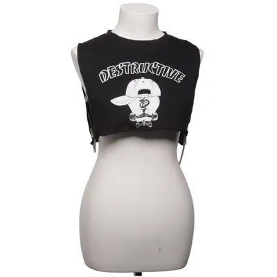 Crop top (Black, White) from Adika