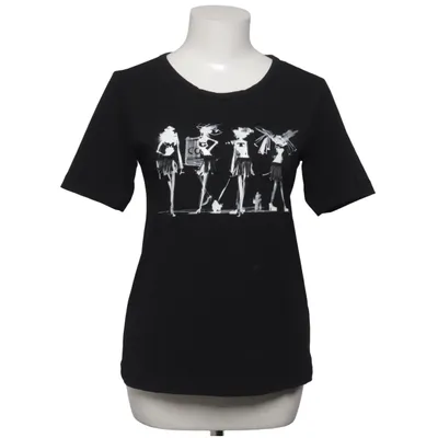 T-shirt (Sort) fra Margittes Bomuld, Elastan
