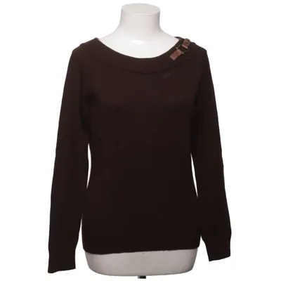 Sweater (Brun) fra Lauren Ralph Lauren Bomuld, Kunstlæder