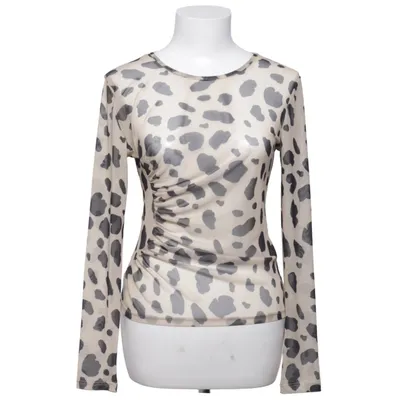 Top (Beige, Sort) fra NA-KD Reborn Elastan, Polyester