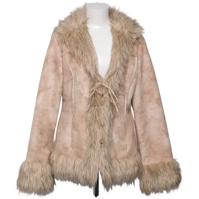 Shearlingjakke (Beige, Brun) fra Pina Colada Kunstpels, Ruskind
