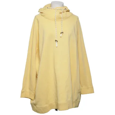 Huvtröja (Gul) från Ulla Popken Bomull, Elastan, Polyester