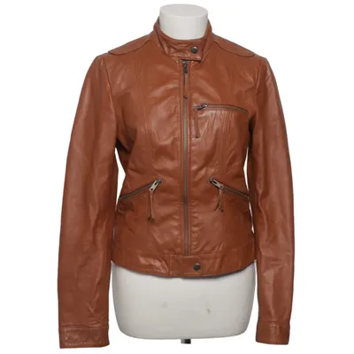 Leren jack (Bruin) van Selected Femme Leer, Polyester