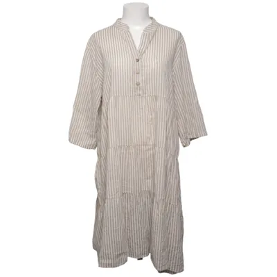 Dress (Beige, White) from Rough & Rose Cotton