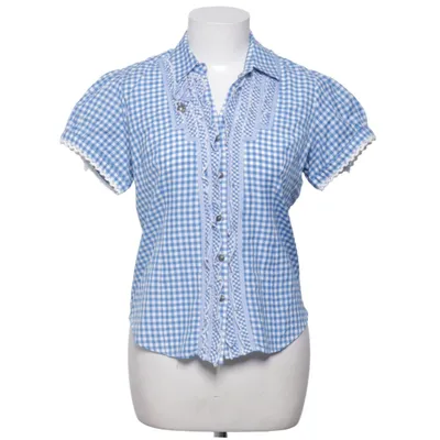 Dirndlblus (Blå, Vit) från Stockerpoint Bomull, Polyester