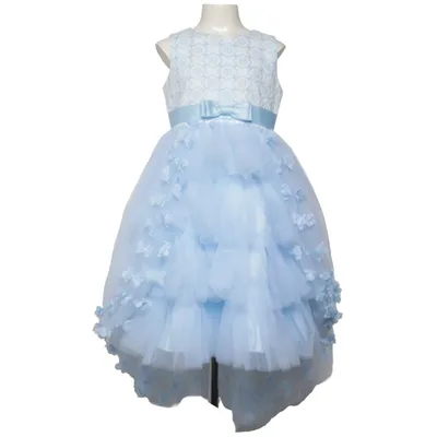 Brudnäbbsklänning (Blå) Polyester, Viskos
