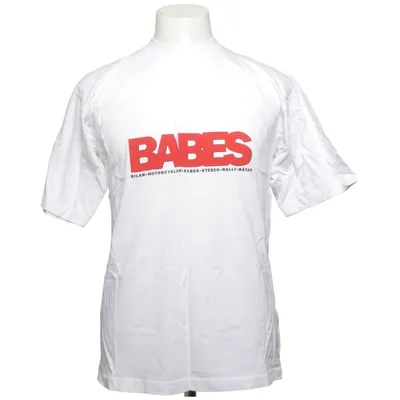 T-shirt (Vit, Röd) från Jingham Bomull