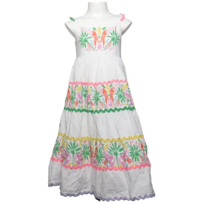 Dress (White, Multicolored) from Mini Boden Cotton
