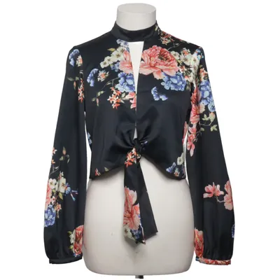 Slå-om bluse (Sort, Flerfarvet) fra River Island Petite Polyester