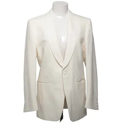 Tuxedo jacket (White) from Wilvorst Polyester, Wool