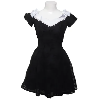 Robe de cocktail (Noir, Blanc) Polyamide, Polyester