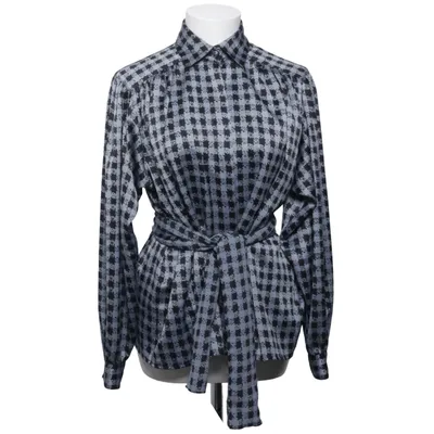 Blouse (Black, Gray) from Louis Féraud Polyester