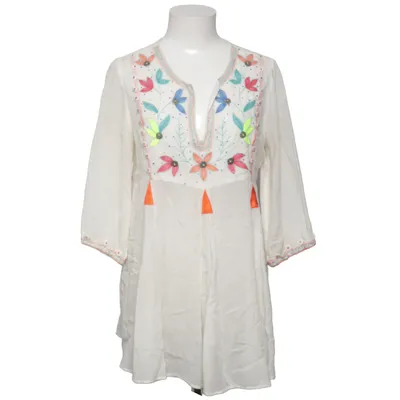 Robe de plage (Blanc, Multicolore) de Christophe Sauvat Coton, Viscose