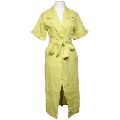 Robe chemise (Vert) de Uterqüe Lin